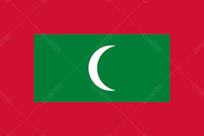 Maldivas Latest Country Original Flag