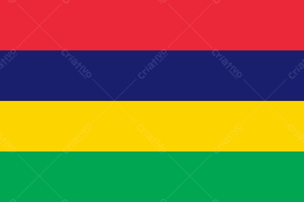 Maurício Latest Country Original Flag
