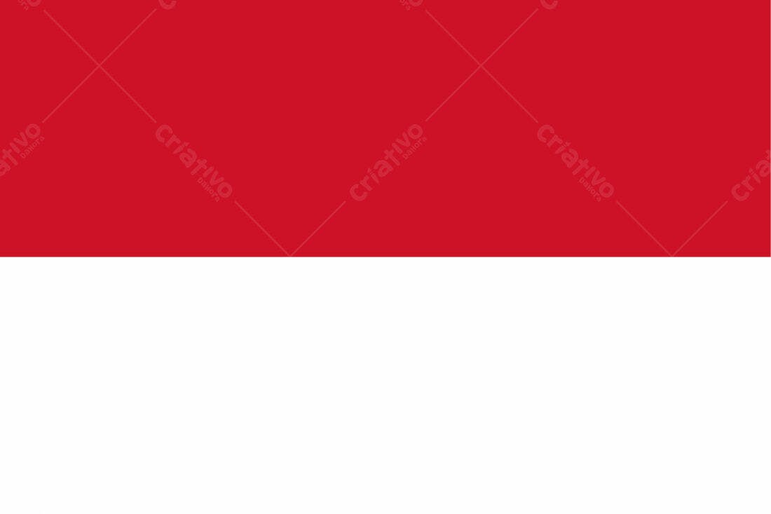 Bandeira vermelha e branca simples