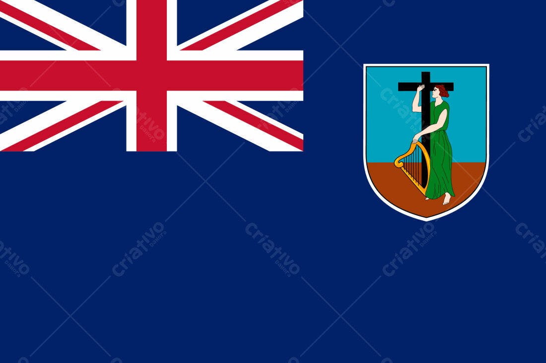 Bandeira de Montserrat União Britânica