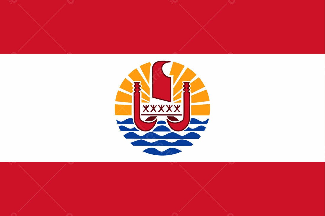 Bandeira de Kiribati com Brasão Central