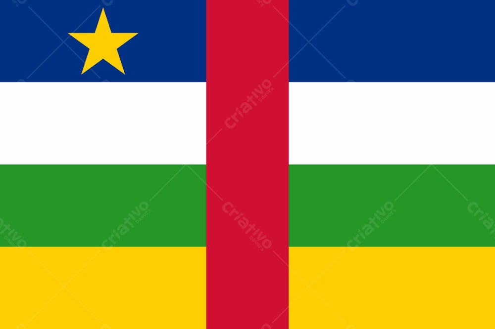 República Central Africana Latest Country Original Flag