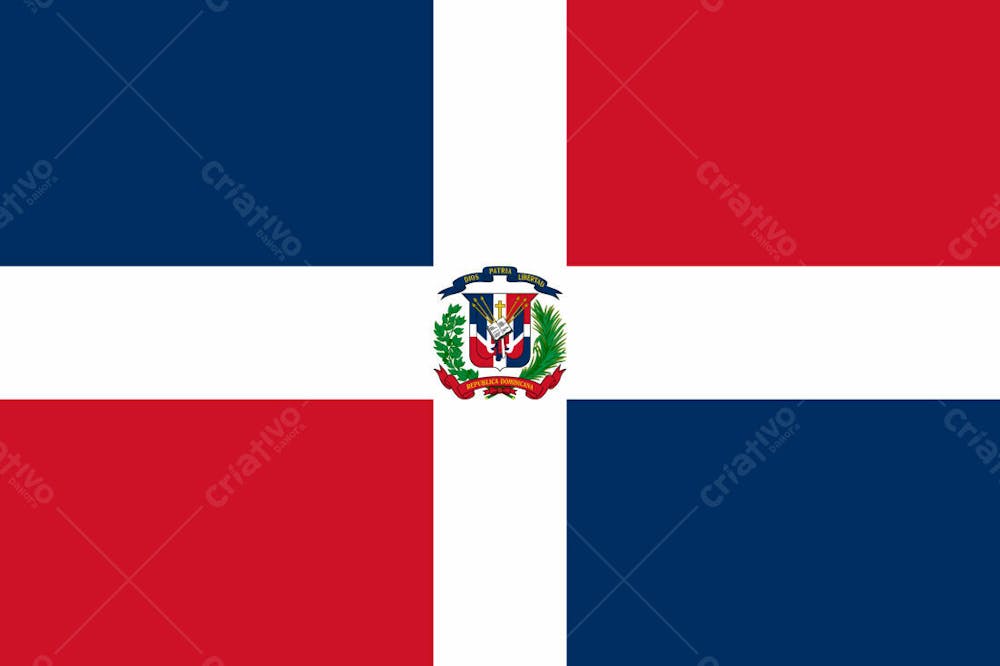 República Dominicana Latest Country Original Flag