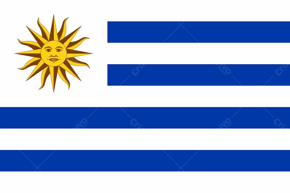 Uruguai Latest Country Original Flag