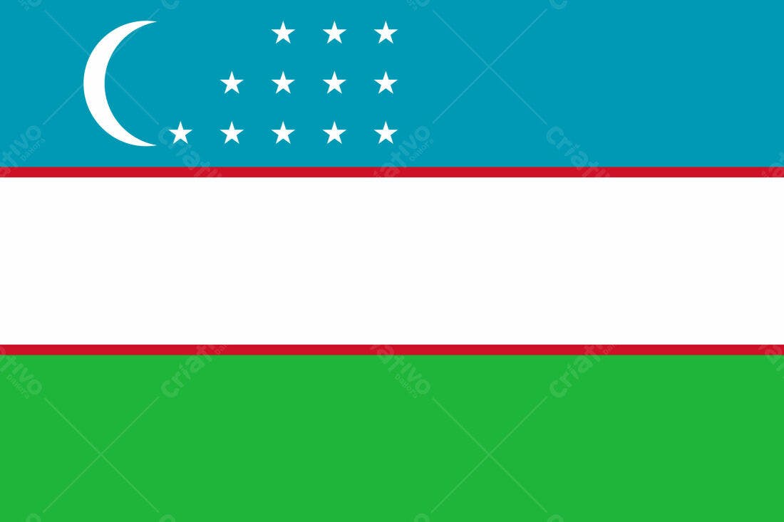 Bandeira do Uzbequistão