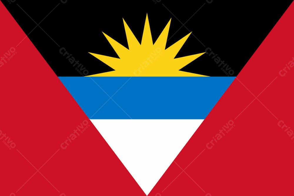 Antigua E Barbuda Latest Country Original Flag