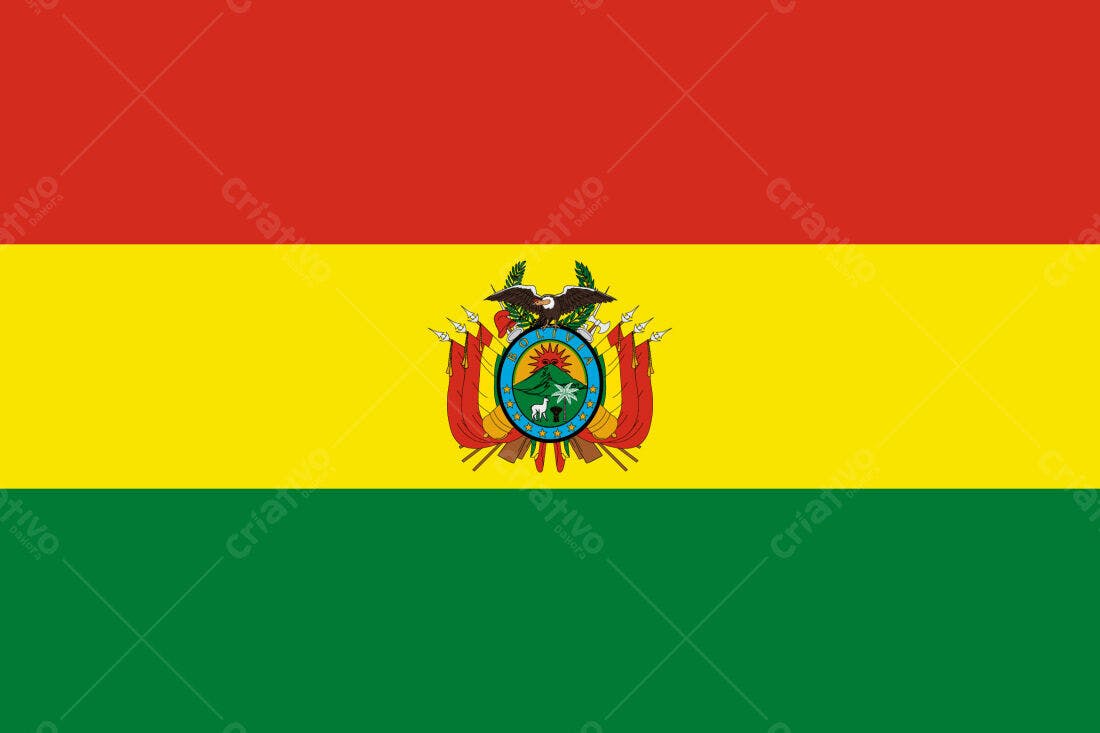 Bandeira Boliviana Brasão Nacional