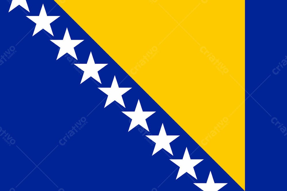 Bósnia E Herzegovina Latest Country Original Flag