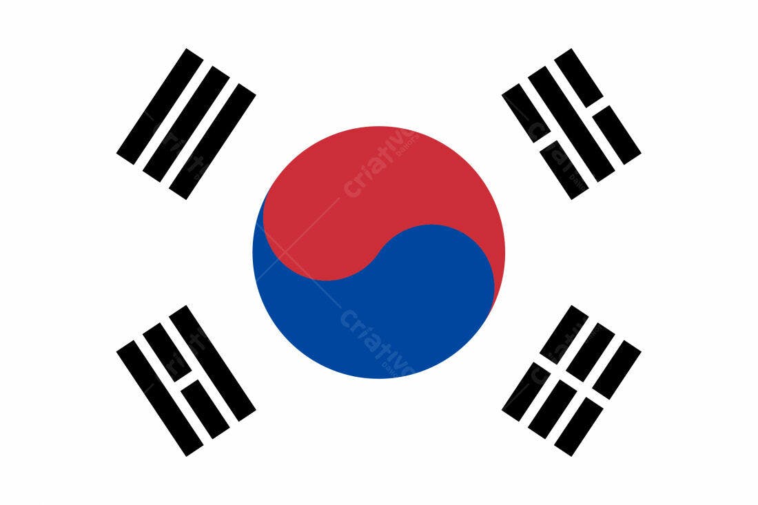 Bandeira da Coreia do Sul