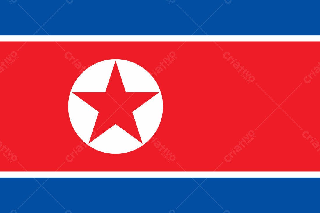 Bandeira da Coreia do Norte