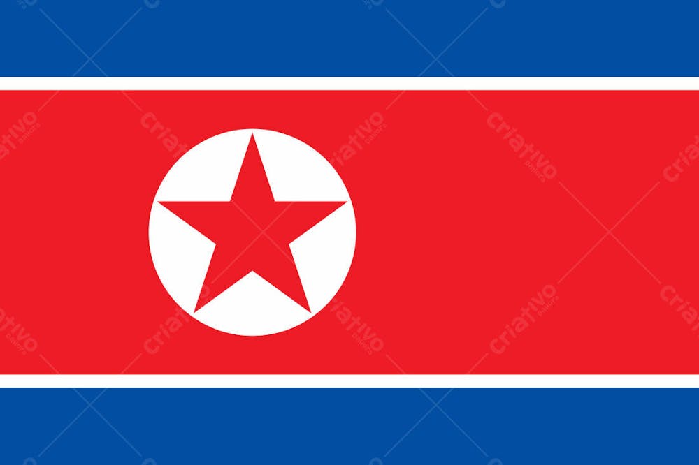 Dpr Korea North Korea Latest Country Original Flag