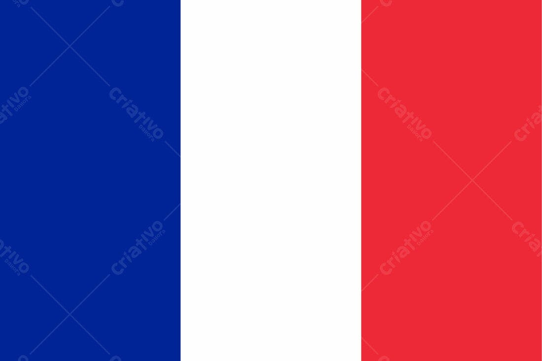 Bandeira Francesa cores azul branco vermelho