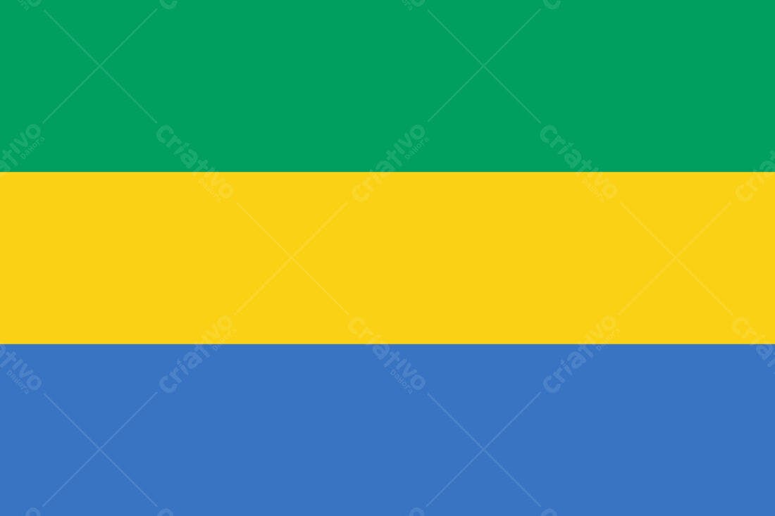 Bandeira verde amarela e azul