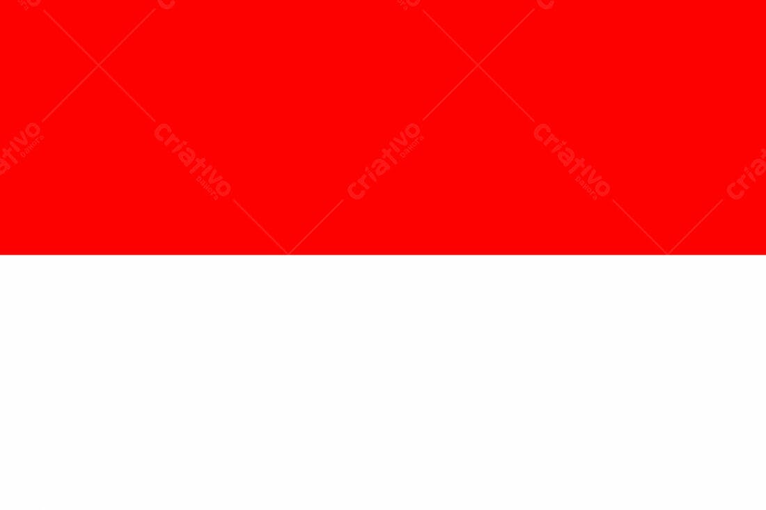 Bandeira bicolor vermelho e branco