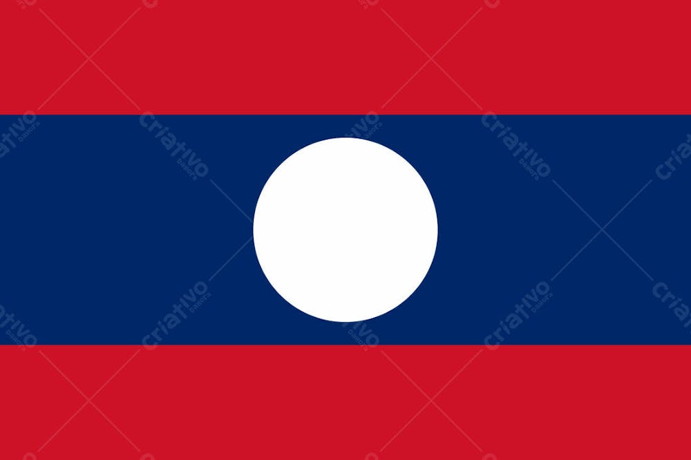 Laos Lao Pdr Latest Country Original Flag