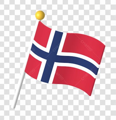 Noruega 3D Flag Of Country
