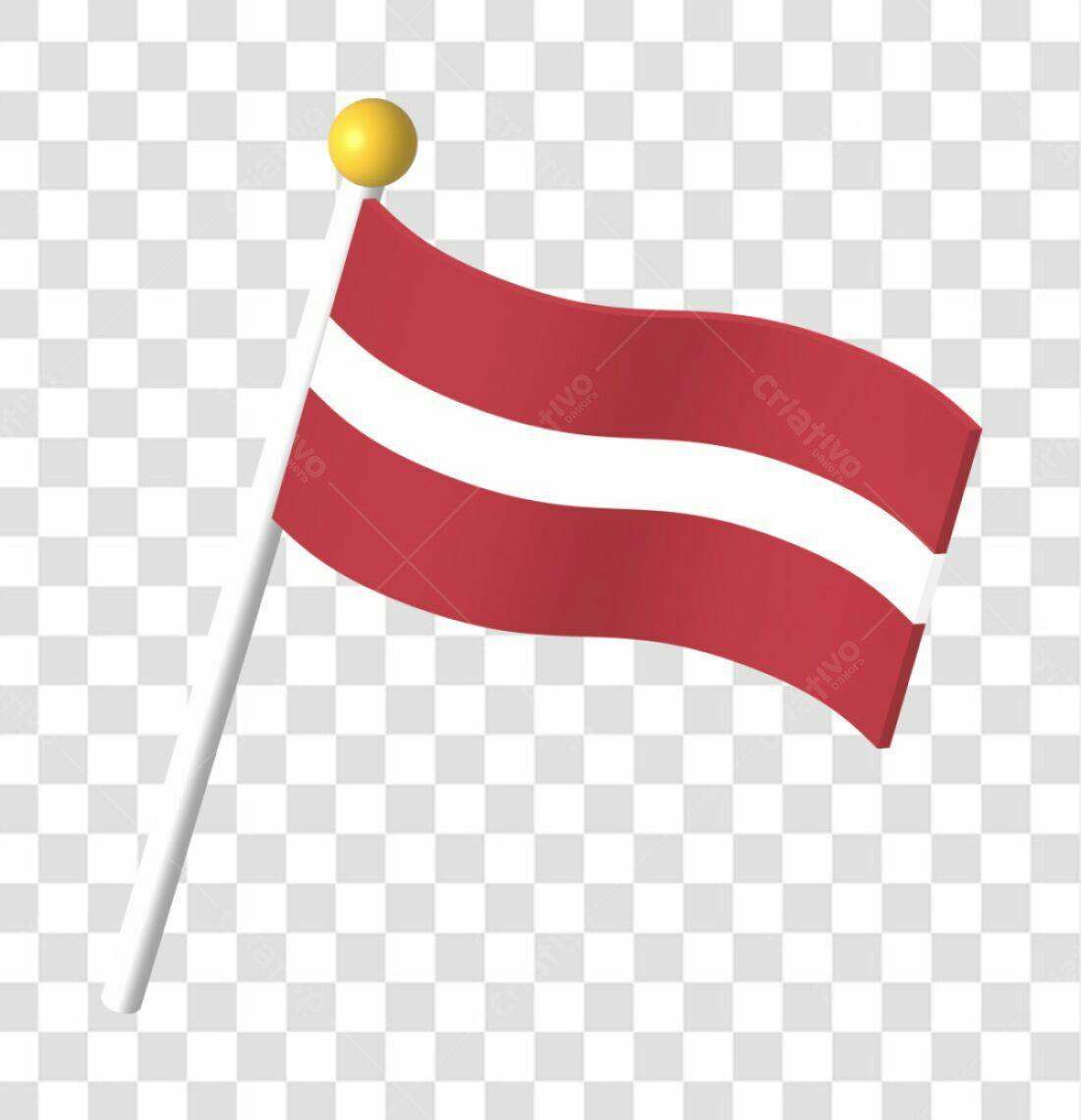 Bandeira Letônia PNG com fundo transparente