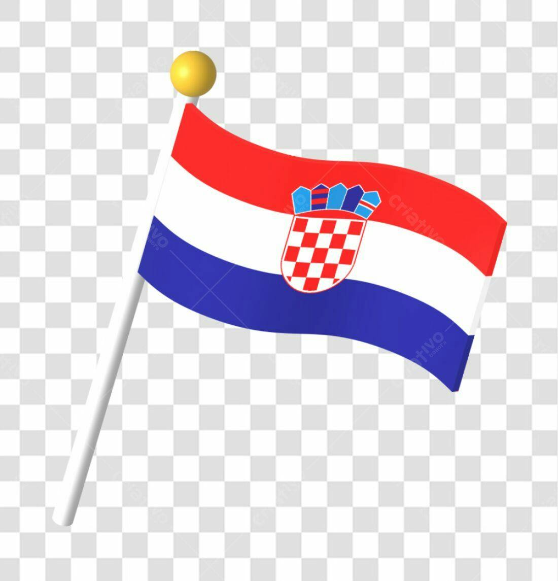 Bandeira Croácia PNG com fundo transparente