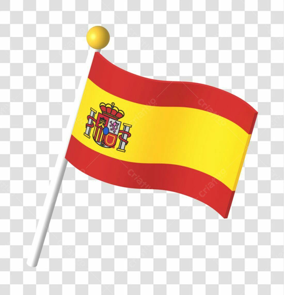 Bandeira Espanha PNG com fundo transparente