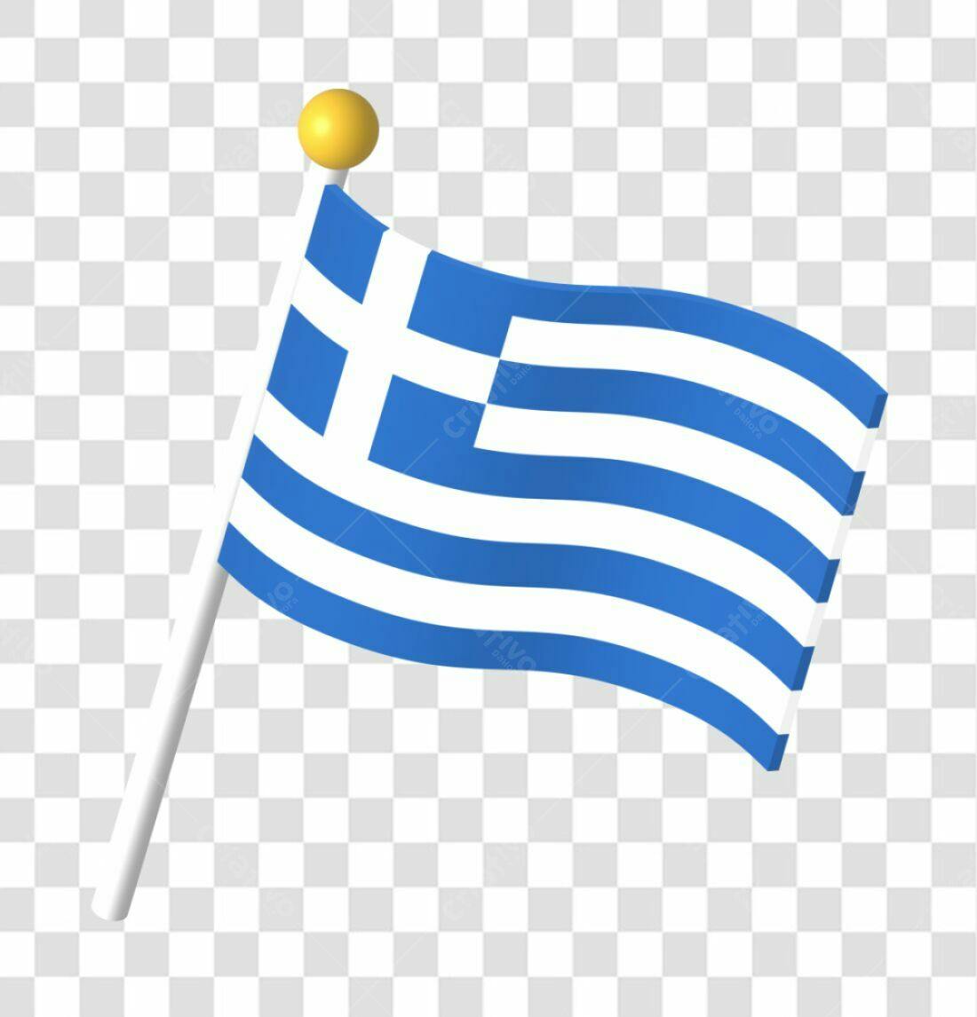 Bandeira Grega PNG com fundo transparente