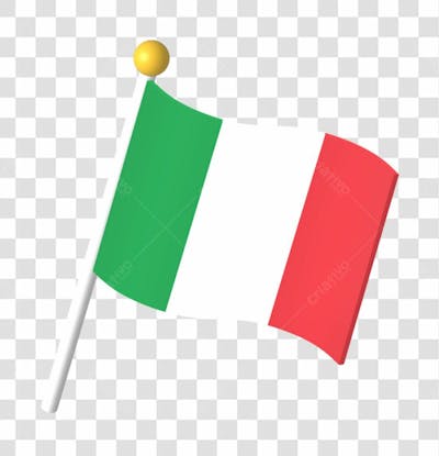Itália 3D Flag Of Country