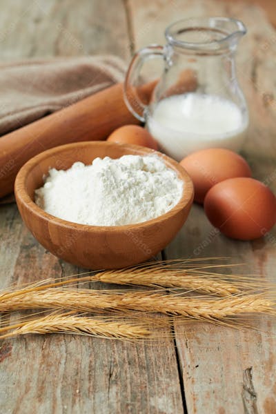 Imagem De Alimentos E Vegetais Fundo Branco
