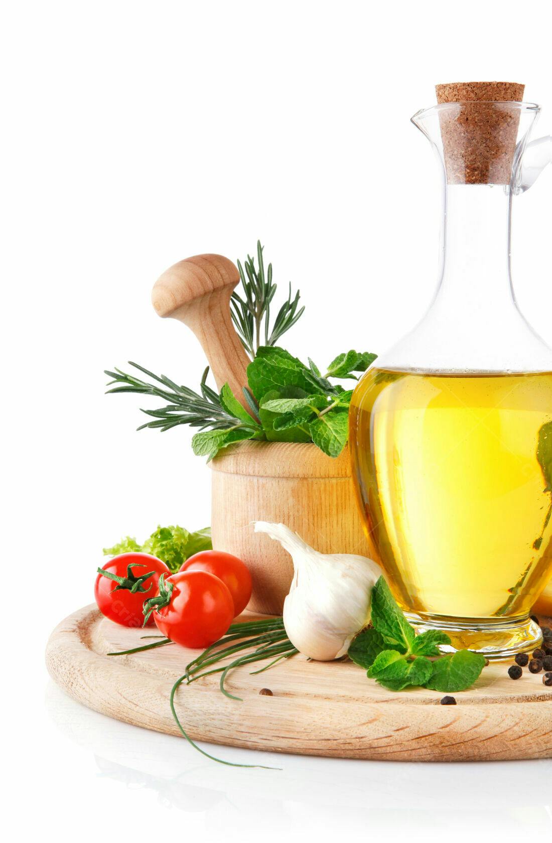 Ingredientes frescos para culinária mediterrânea