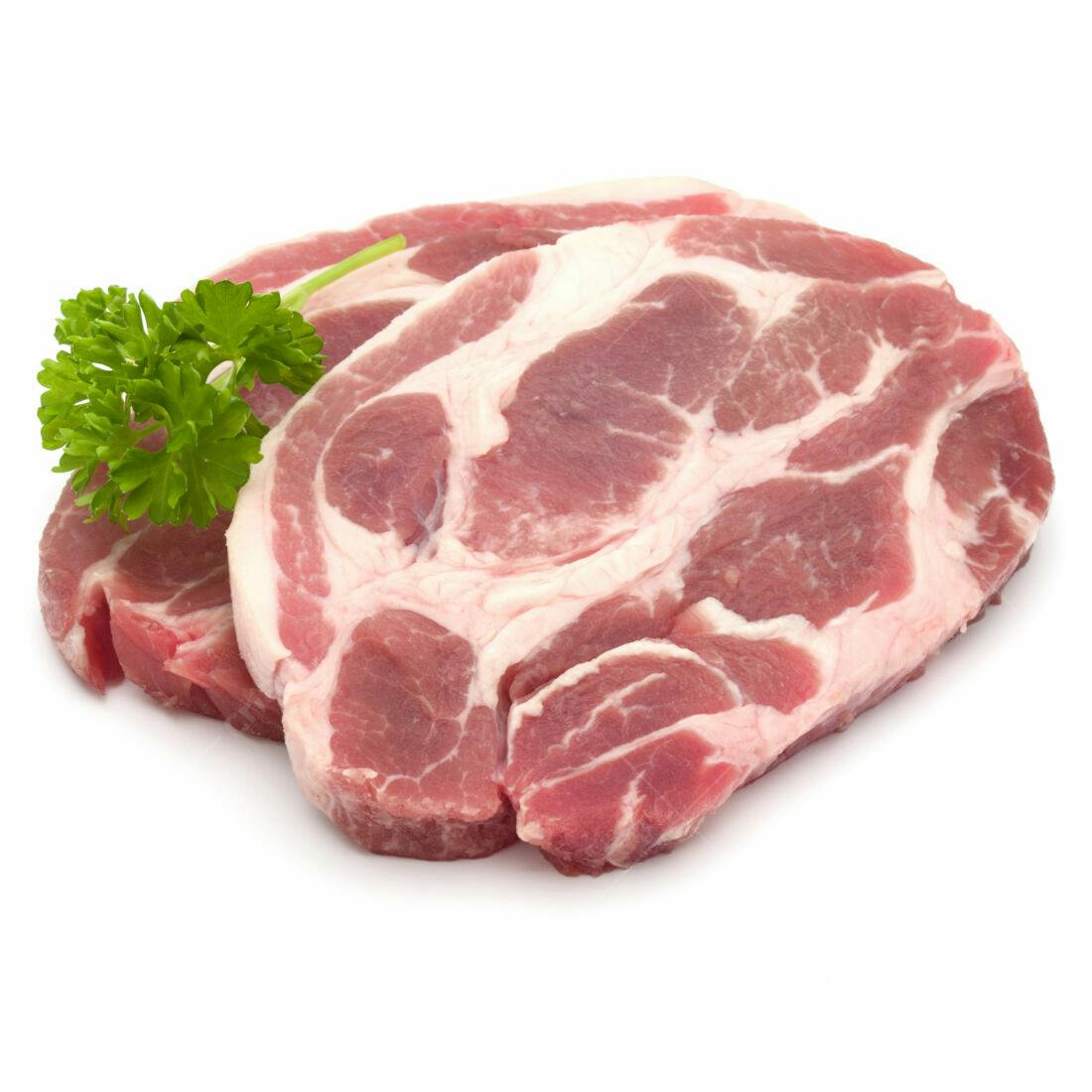 Bife de porco fresco com salsinha