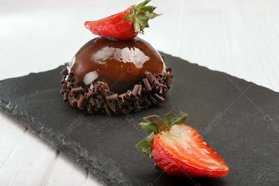 Sobremesas Sorvetes Doces Chocolate Imagem Alta Resolução 4K