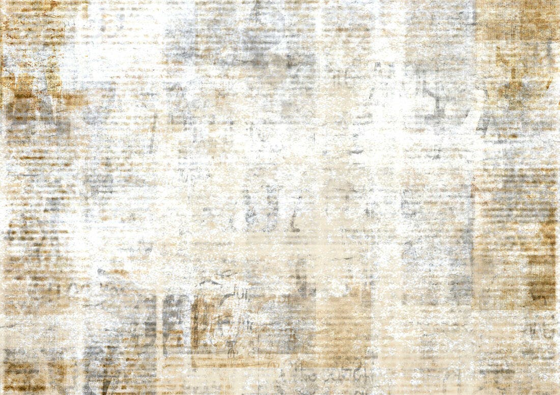Textura Papel Jornal Envelhecido para Fundo