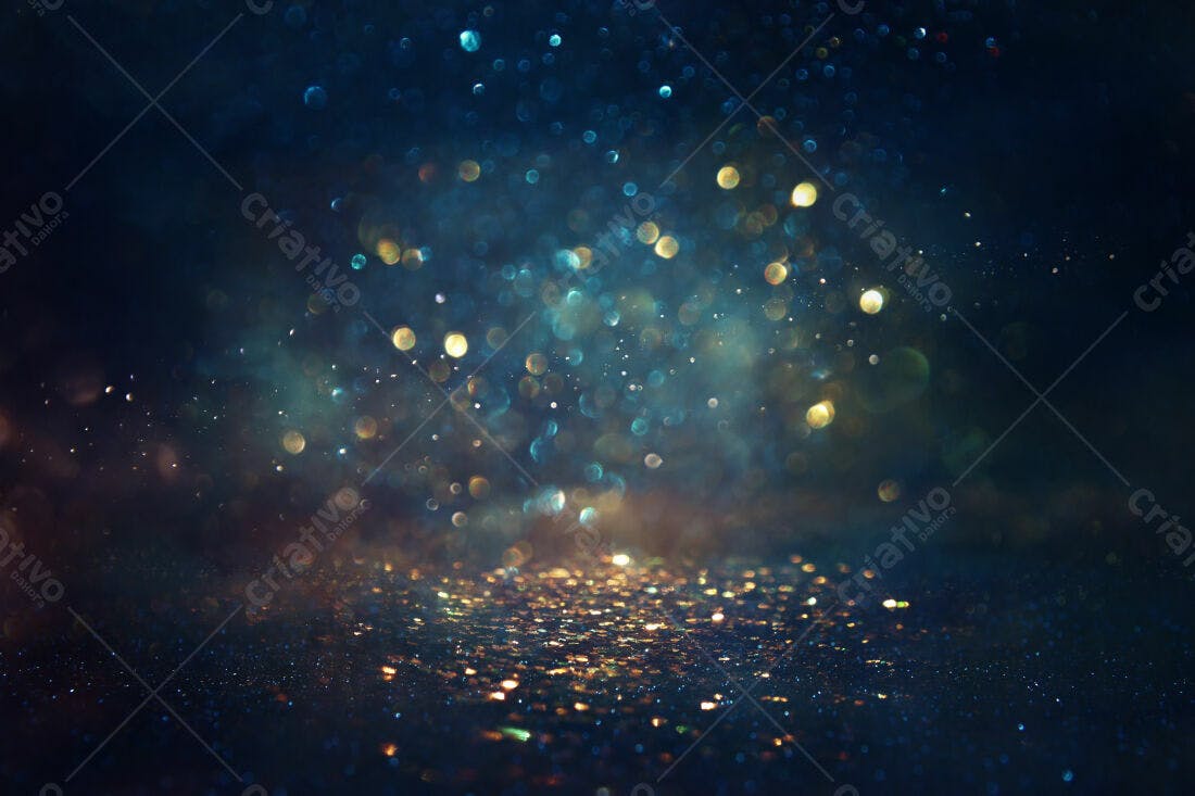 Textura Glitter Azul e Dourado para Fundo