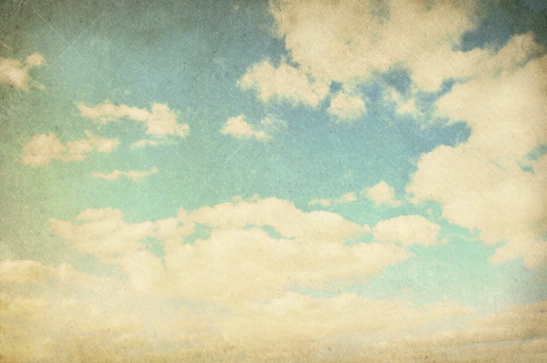 Textura céu nublado vintage para fundo