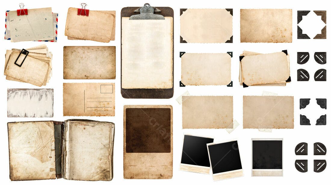 Textura Papel Envelhecido para Fundo Vintage