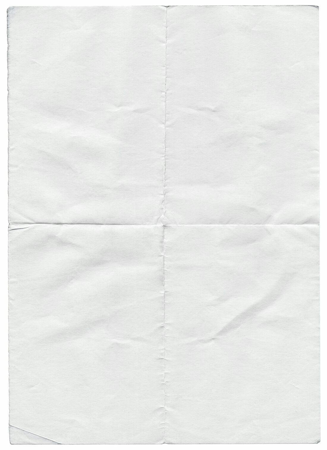 Textura Papel Amassado Branco para Fundo