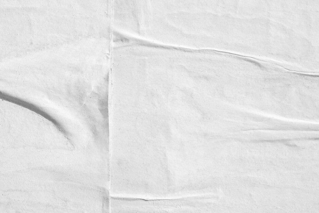 Textura Papel Amassado Branco para Fundo