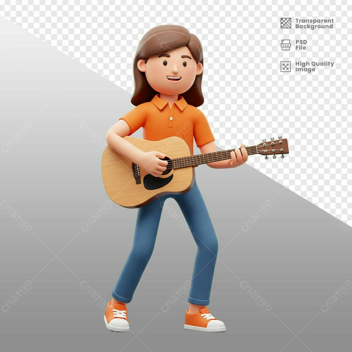 Ilustração Música PSD Editável
