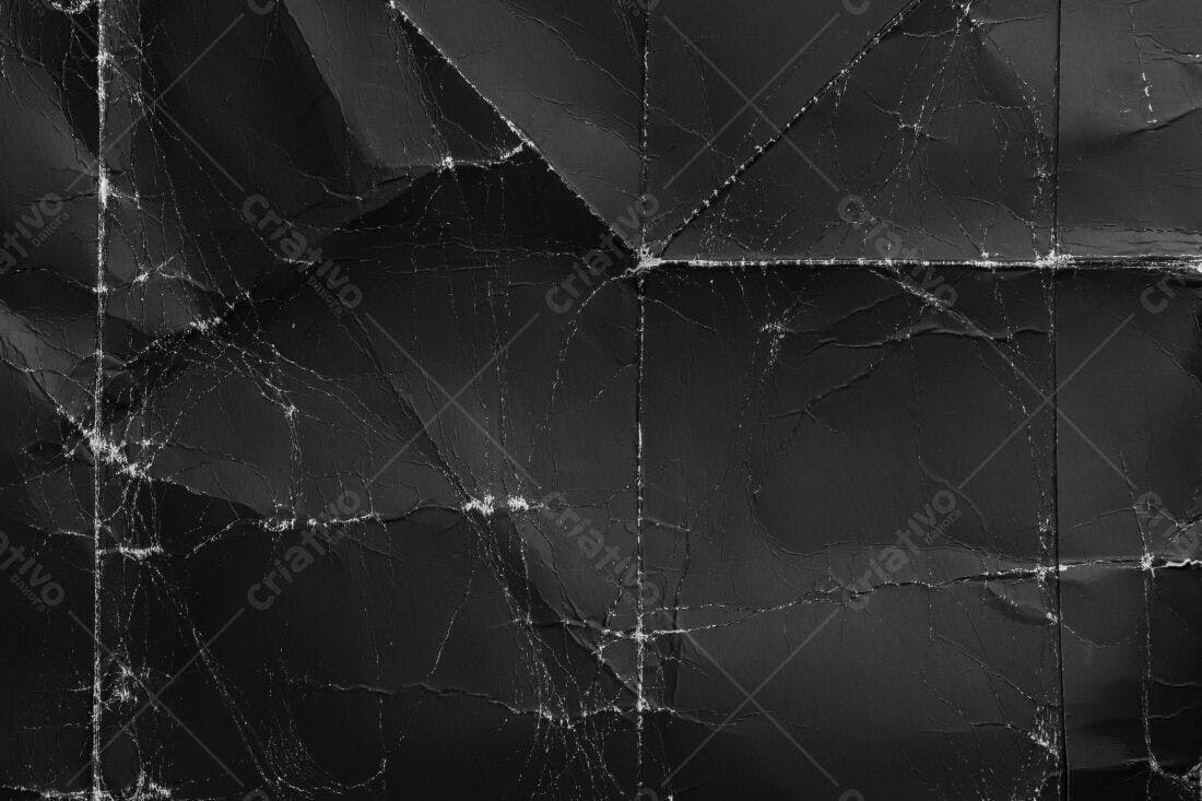 Textura Papel Amassado Preto para Fundo