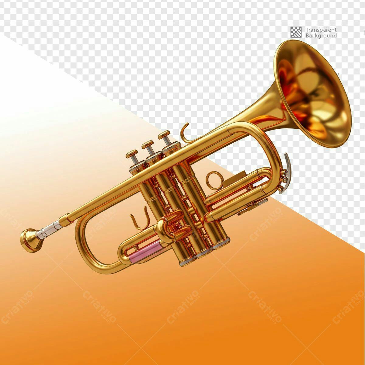 Trumpet Mockup PSD Editável