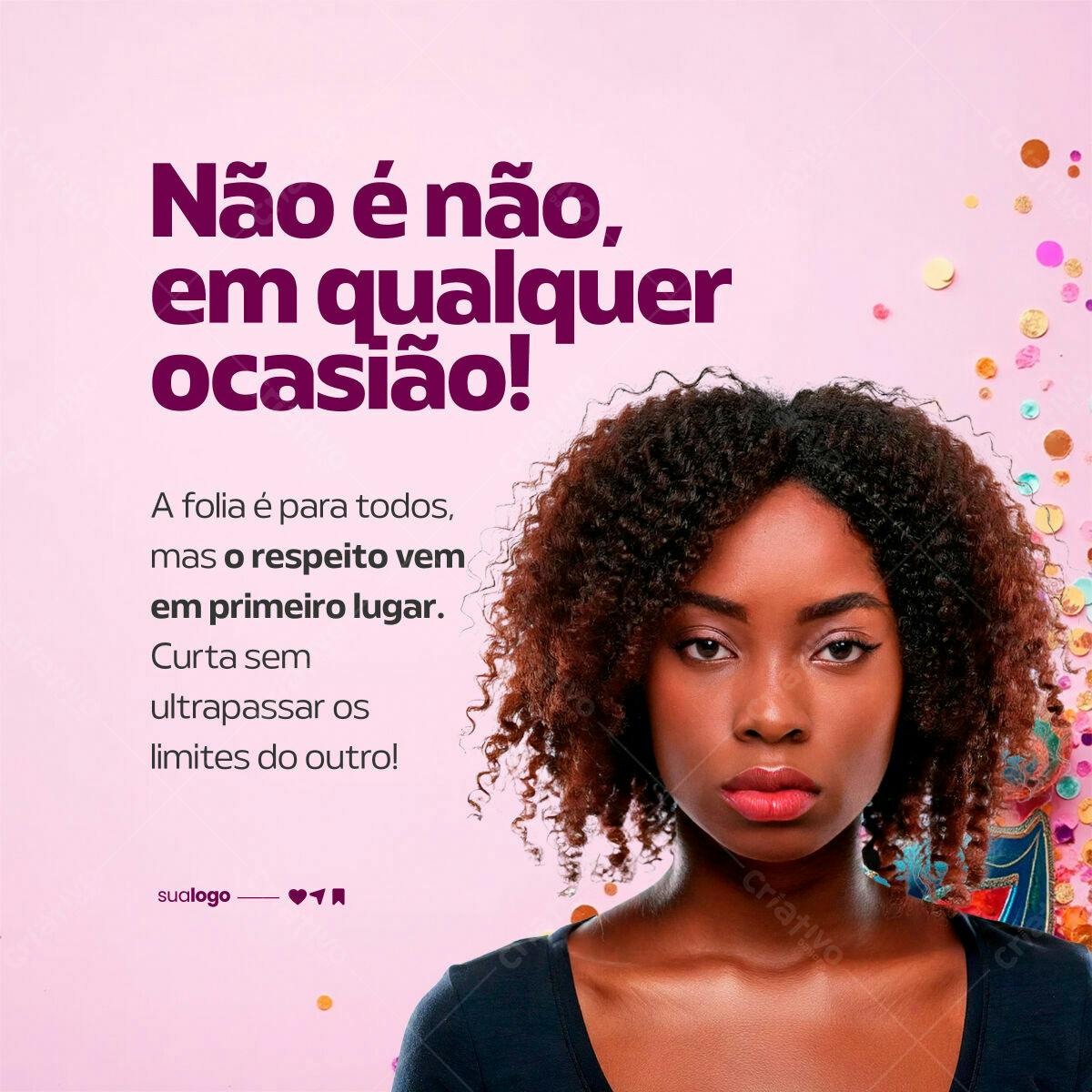 Post para Campanha de Respeito PSD Editável