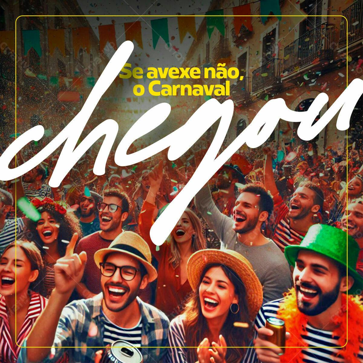 Flyer para Carnaval PSD Editável
