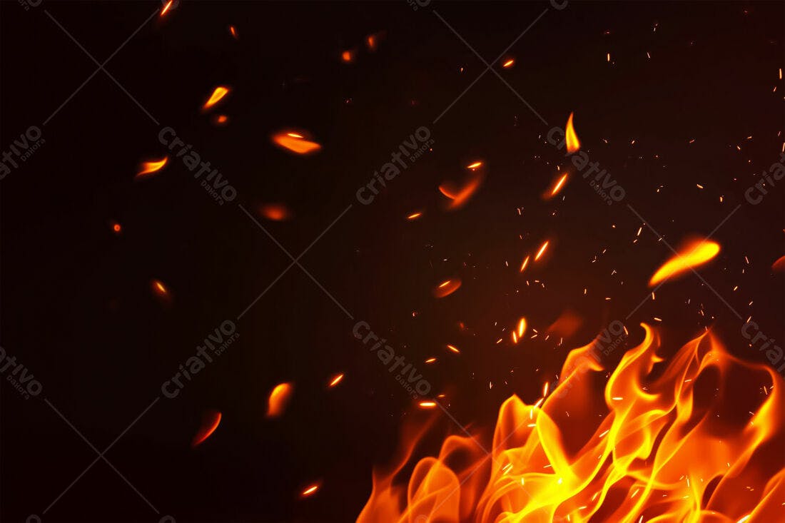 Textura Fogo Chamas para Fundo Escuro