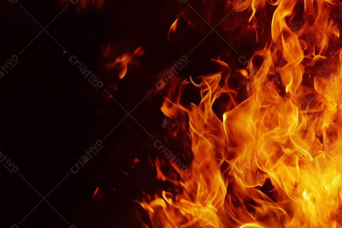 Textura Fogo Laranjado Intenso para Fundo