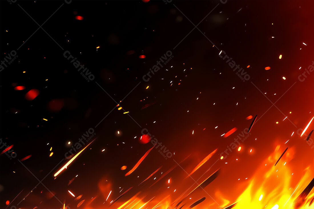 Textura Fogo e Faíscas para Fundo