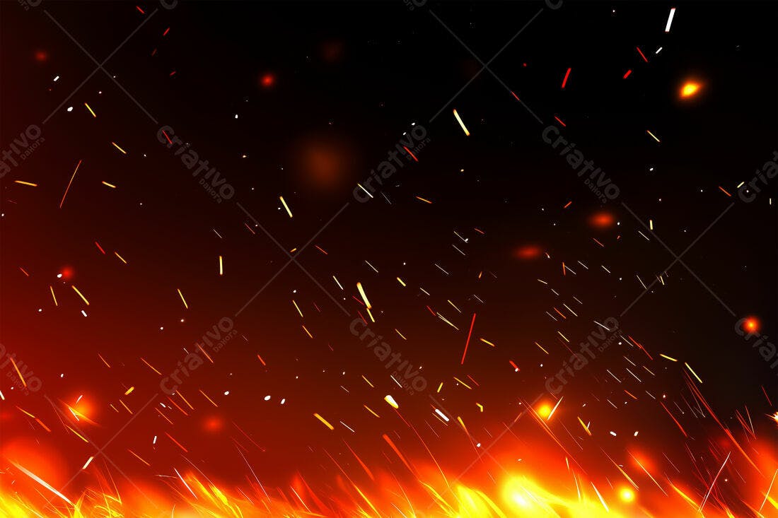 Textura Fogo e Faíscas para Fundo