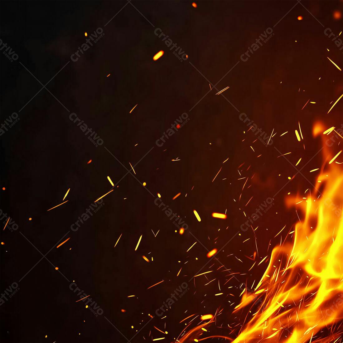 Textura Fogo e Faíscas para Fundo