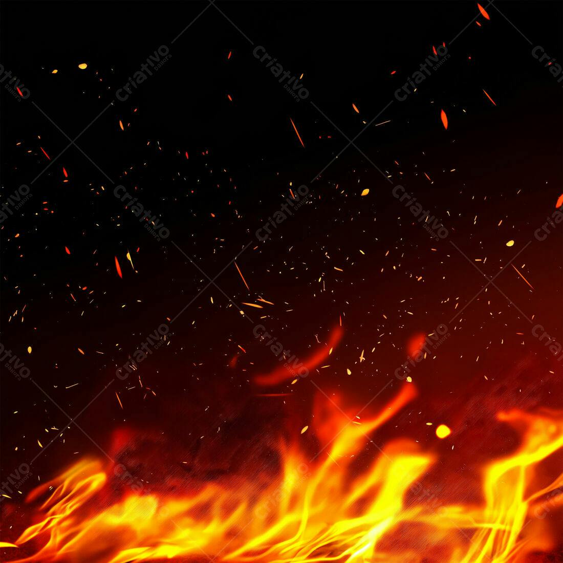 Textura Fogo e Faíscas para Fundo