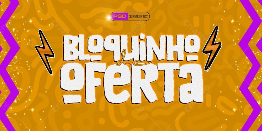 Psd Texto Bloco De Ofertas
