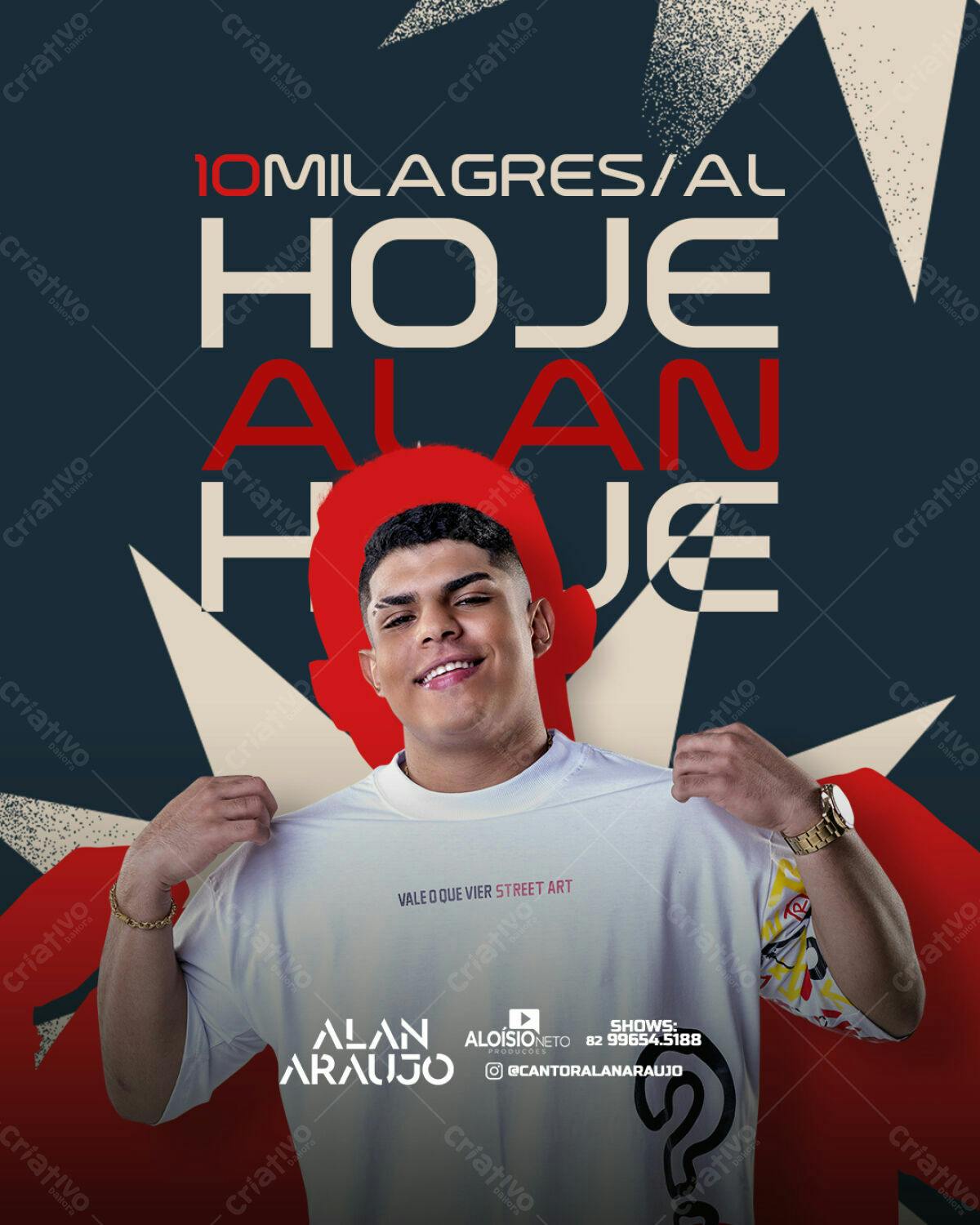 Flyer para Show do Alan Araújo PSD Editável
