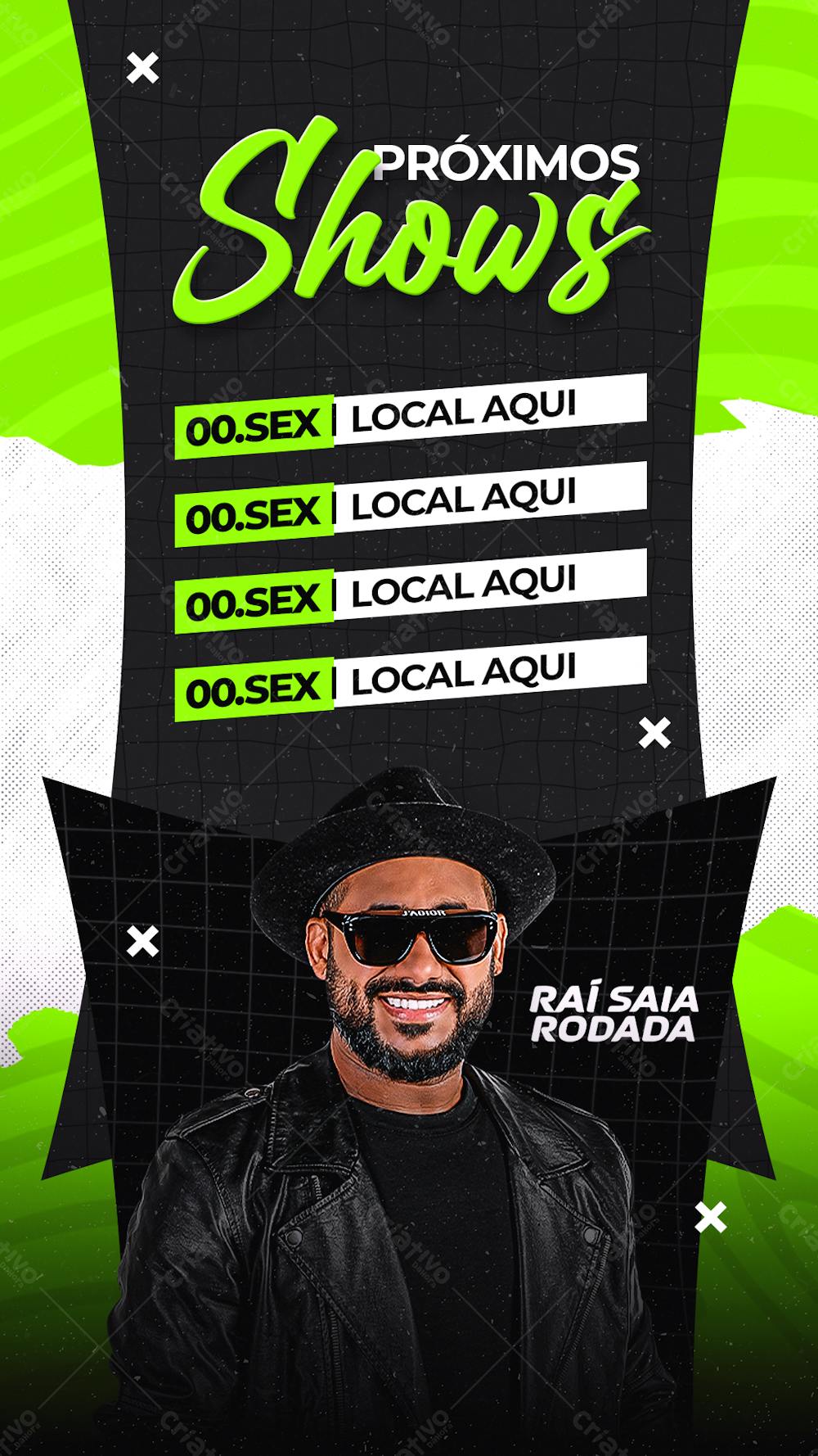 Agenda Rai Saia Rodada Stories Editável