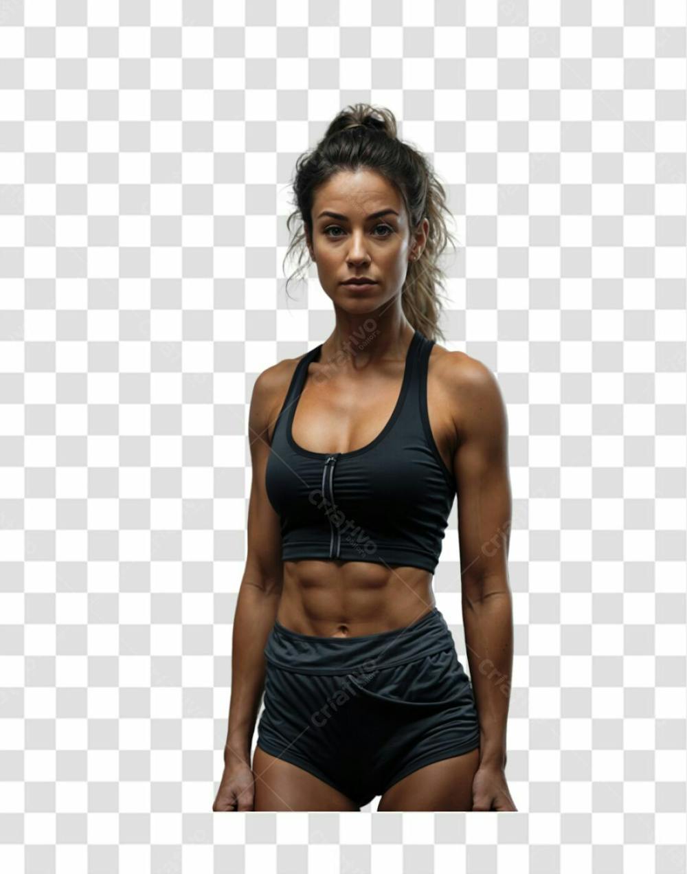 Mulher Com Roupa De Academia Corpo Inteiro Png Transparente